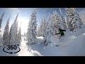 Freeride 360° VR Video: Фрирайд в зимнем лесу