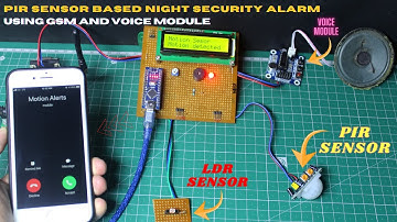 PIR and LDR Based Night Security System | Arduino Security Alarm Project