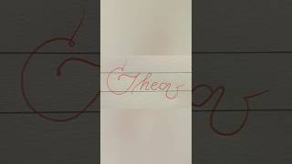 Thea #handwriting #cursive #art