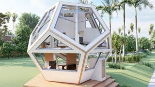 Pentagone tiny house concept is a geometric head-turner with an impractical design | ARTJUN