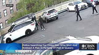 Caught On Video: Man Shot During Robbery In Queens Mall Parking Lot