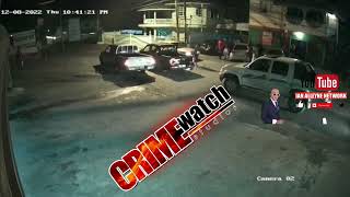 Cctv footage captured a Chopping at a bar in Cap D Ville in Point Fortin on Thursday