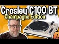 Crosley c100bt champagne edition unboxing  review