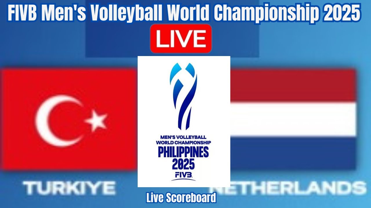 Live: Turkey Vs Netherlands | FIVB Men's Volleyball World Championship 2025 | Play by Play