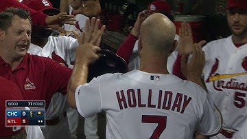 CHC@STL: Molina hits a sharp RBI single up the middle