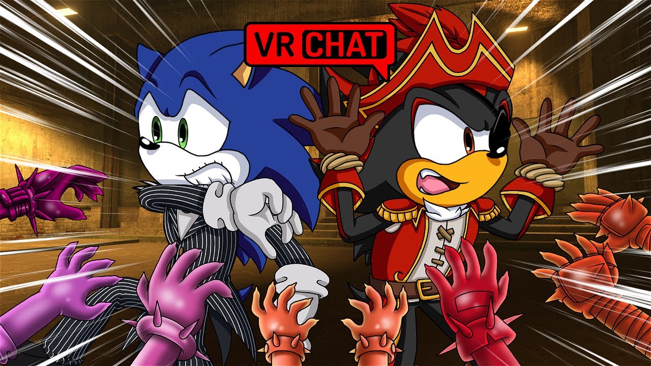 SONIC AND SHADOW GETS STUCK IN A ZOMBOT ZONE! IN VR CHAT! 