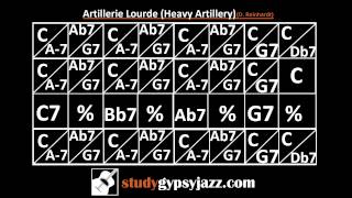 Gypsy Jazz Backing Track / Play Along - Artillerie Lourde (Heavy Artillery)