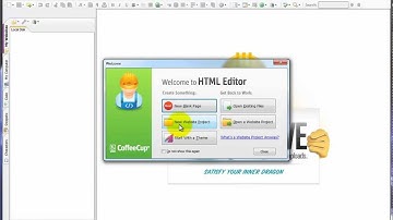 How to create a Website Project in CoffeeCup