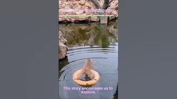 🐒Smart Monkey Using Buoy⭕#youtube #monkey #ytshorts #shorts