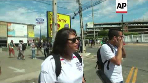 Thousands of anti-government protesters clash with police near Confederations Cup venue