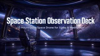 Space Station Observation Deck | 10 Hours Deep Space Drone for Sleep & Meditation | Nebula Station