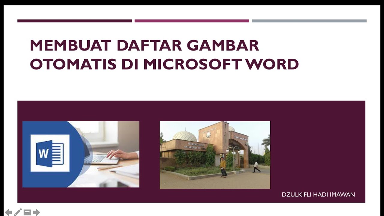 Membuat Daftar Gambar Otomatis di Microsoft Word - YouTube