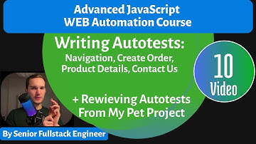 Writing Auto-tests for a Web Store. Playwright Advanced JavaScript Web Automation Course. Lesson 10