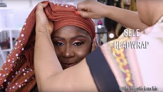 I TRANSFORMED @BROKEN2INSPIRE💄 INTO A NIGERIAN WEDDING GUEST|GELE AND MAKEUP