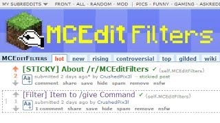 The MCEdit Filter Subreddit!