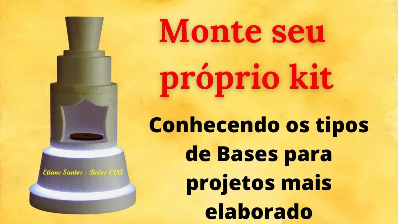 Bolo com luz  - Bolo Circo com Luz - Montagem - bases oca ( Parte 1 ) #bolocirco #bolocomled