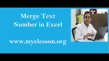 Learn Excel : Merge Cells in Excel Hindi