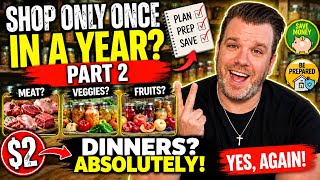 🛒 Part 2: My Once-a-Year Grocery Plan for $2 Meals That Actually Works