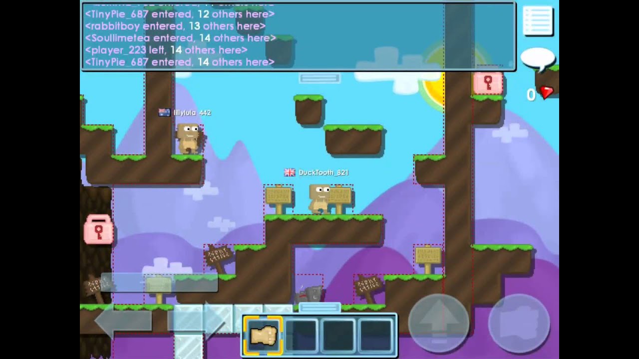 Growtopia HD Gameplay iPhone iPod iPad YouTube