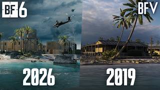 Wake Island Remake Comparison & Overview - Battlefield 6 vs Battlefield V