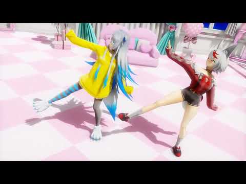 【Vtuber】愛尾セナと愛尾ちかげでオツキミリサイタル【MMD】