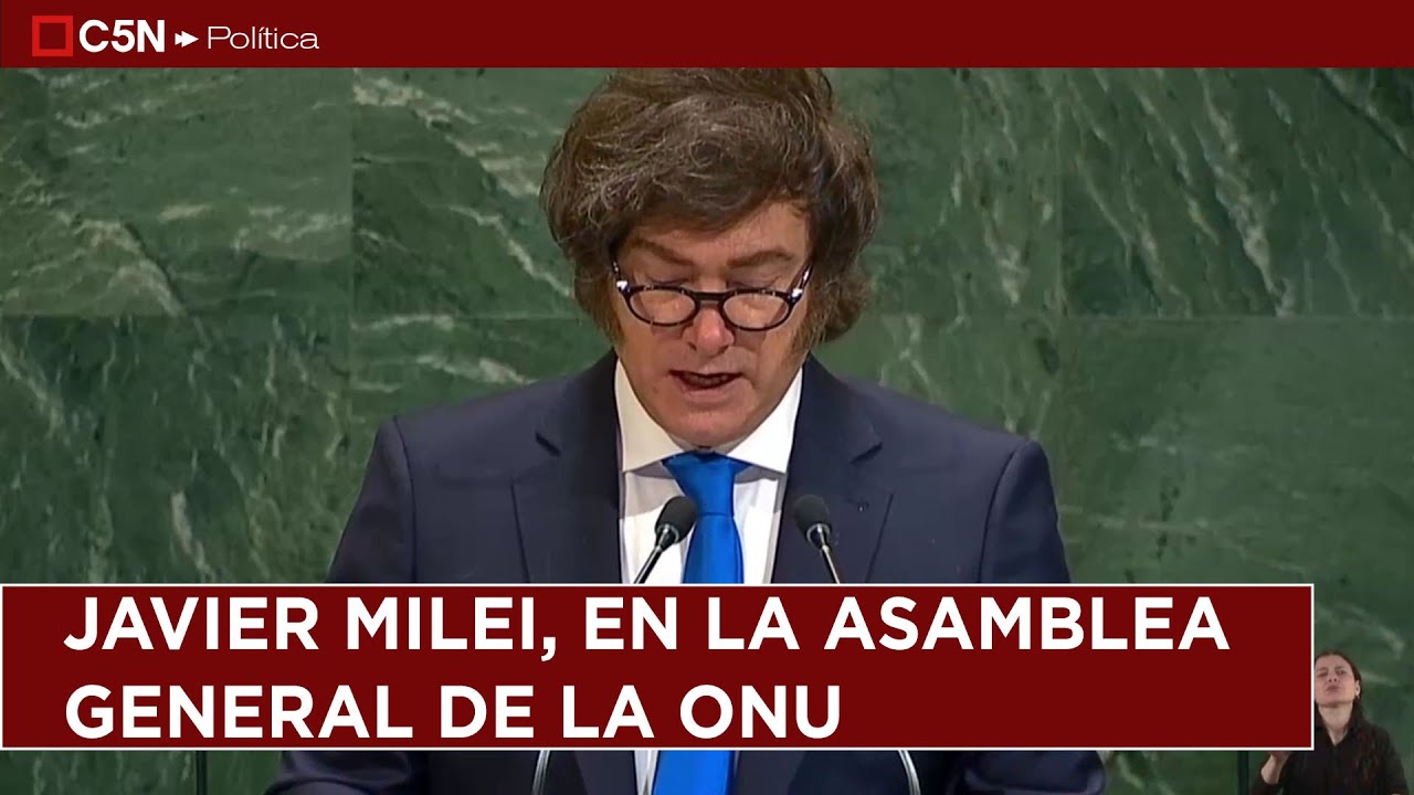 El DISCURSO de JAVIER MILEI en la ONU - YouTube