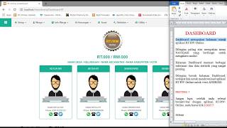#1-Dashboard Aplikasi RT/RW-Online