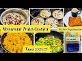 Homemade fruit custard  tawa    organization  ghee bread toast  poojaga vlogs
