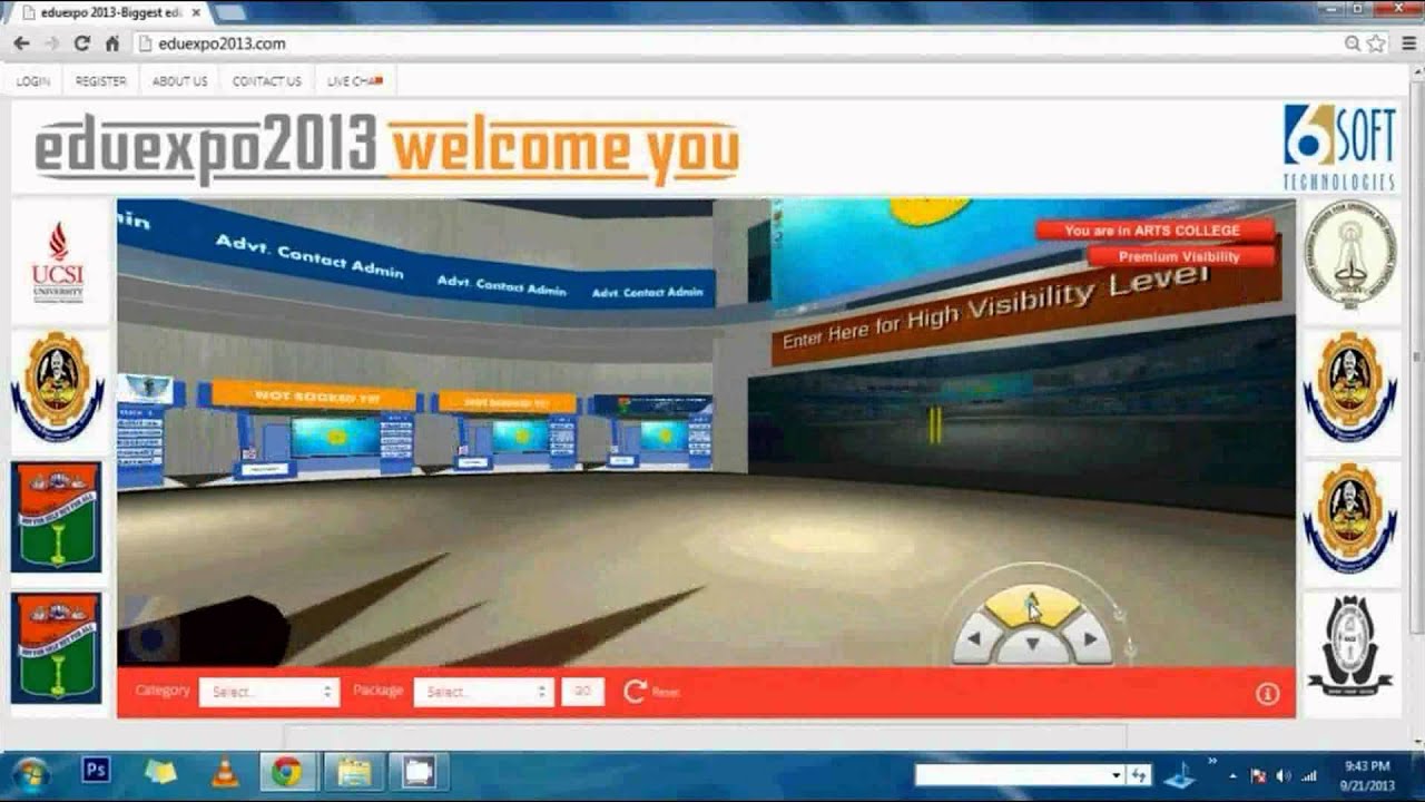 3D Virtual Expo Platform suitable to conduct online exhibitions such as ...