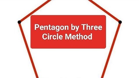 Pentagon by Three Circle Method 💯#shorts #viral #pentagon #engineeringdrawing