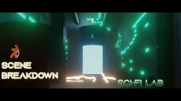Blender 3D  Environment in Eeeve | Blender 3d Sci-fi Scene Breakdown