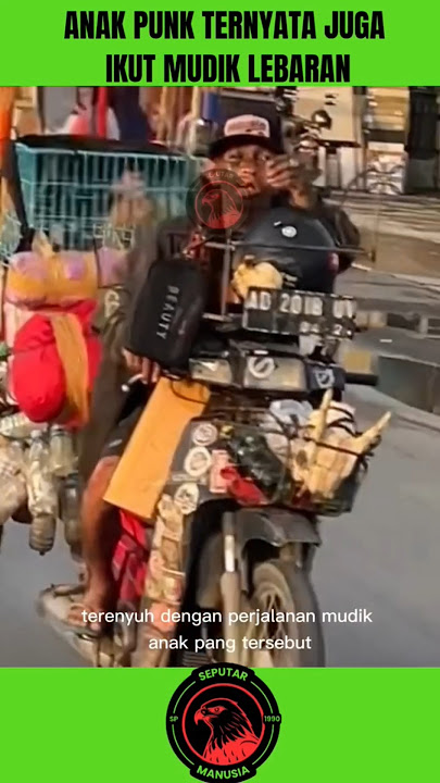 unik,anak punk juga ikut mudik#viralvideo