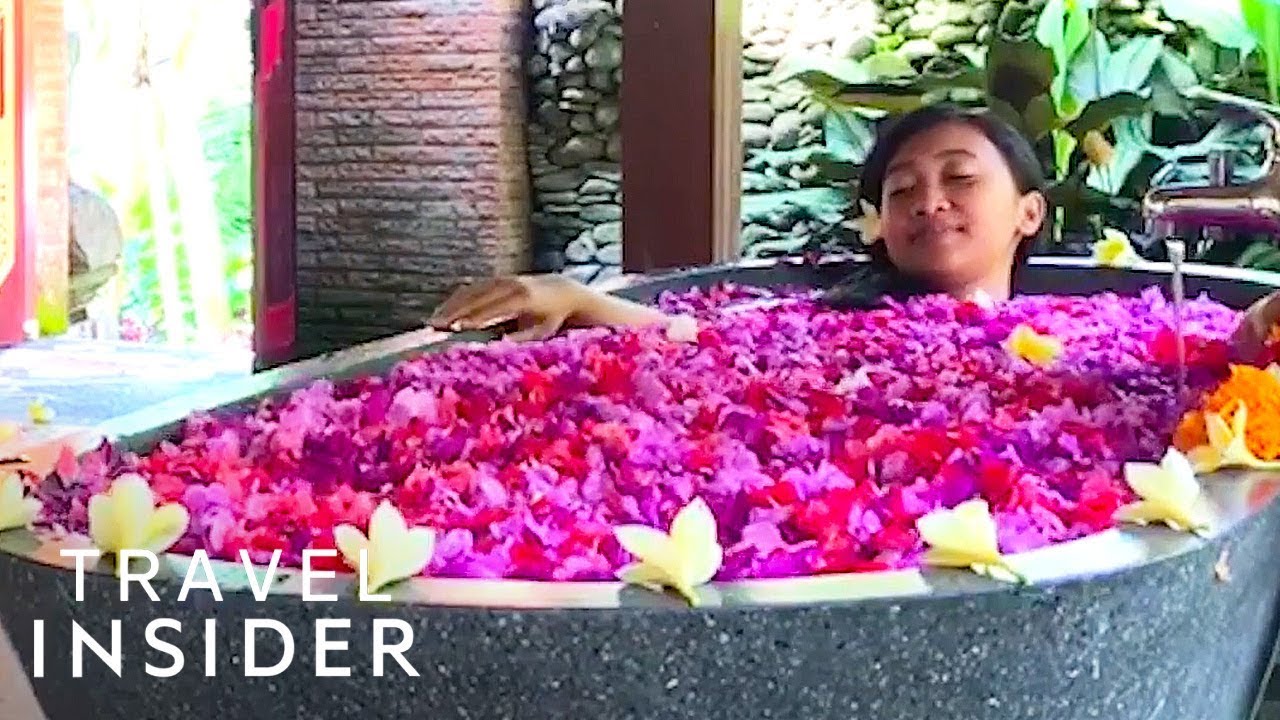 Relax In A Flower Petal Bath In Bali 