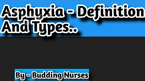 Asphyxia |Definition| And |Types | Physiology |Respiratory system..