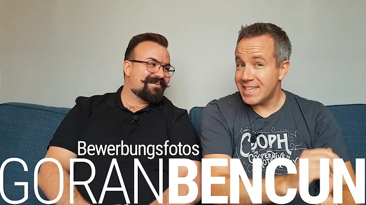 Fotisofa mit Goran Bencun ber Bewerbungsfotos