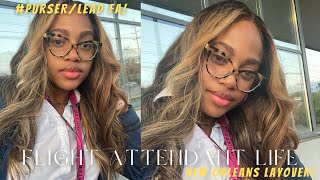 A DAY IN THE LIFE OF A FLIGHT ATTENDANT VLOG ✈☁ | PURSER + NEW ORLEANS