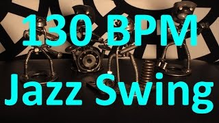Video thumbnail of "130 BPM - Jazz Swing - 4/4 Drum Track - Metronome - Drum Beat"