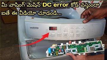 Samsung Fully Automatic Washing Machine Dc Error Code Solution In Telugu
