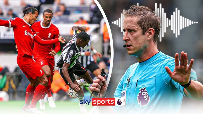 Match Officials Mic'd Up! Listen to VAR discussion on Virgil van Dijk's Red Card vs Newcastle! - YouTube