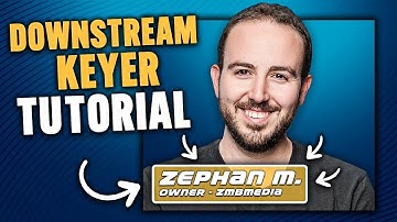 How To Use Downstream Key for Lower Thirds - ATEM Mini Quick Tips