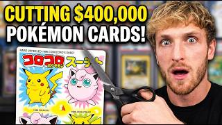 I Cut a $400,000 Sheet of Pokémon Cards... I Cut a $400,000 Sheet of Pokémon Cards...