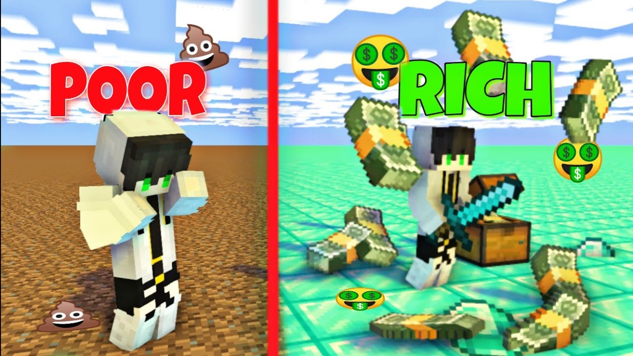 MINECRAFT poor to Rich 🤑 - YouTube