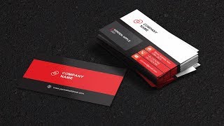 Business Cards Design Illustrator CC | Glossy Visiting Card 2019