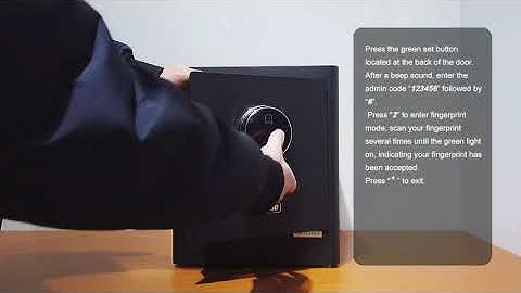 Register Fingerprint | Aifeibao AG Safe