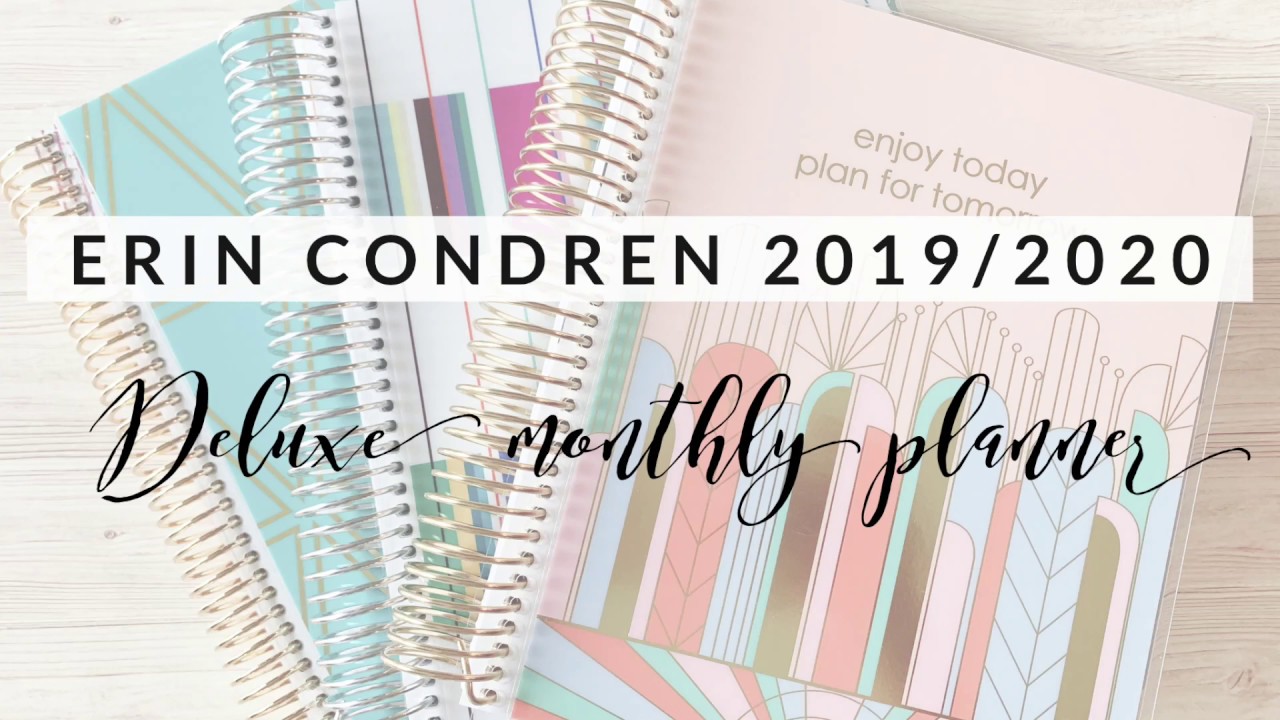 REVIEW Erin Condren Deluxe Month Monthly Planner YouTube