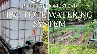 IBC Tote Watering System | Catching Rainwater