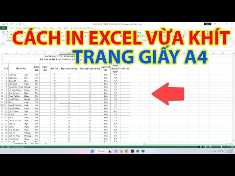 Cách In Excel Vừa Khít Trang Giấy A4 | Sửa Lỗi In Không Trang A4 mới nhất 2023