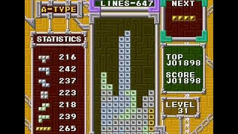 Tetris (SNES) - Gameplay (One Hour)