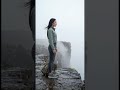 Alone on the cliff in morning #peace #sea #rain #campinglife #morningpeace
