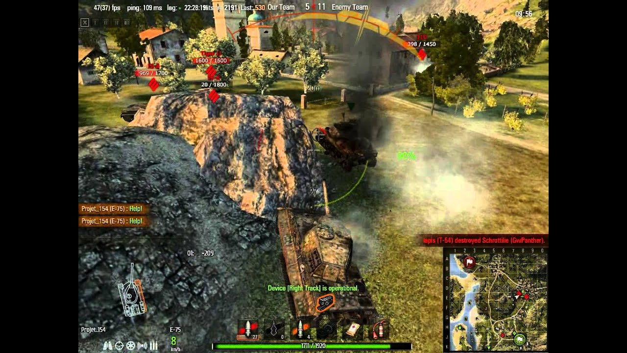 WoT - Epic game with E-75